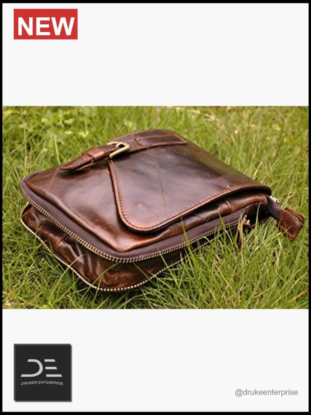 Genuine Leather Messenger Shoulder Bag Crossbody Belt Waist Pack
